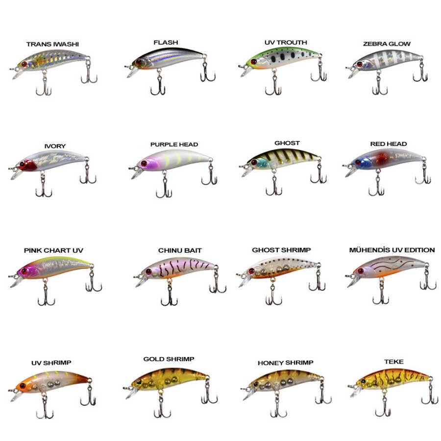 Ryuji Baby Minnow Sinking 5cm 4.5gr Maket Yem