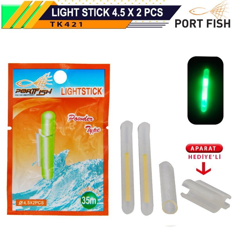 Portfish Fosfor 4.5x2 Çiftli Aparat Hediyeli