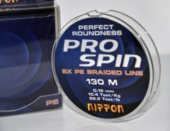 Nippon ProSpin 130 mt Spin İpi 8x Örgü PE Kaplı 0,24 mm