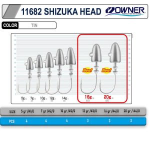 Cultiva 11682 Shizuka Jig Head 10GR