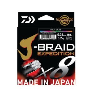 JBRAID EXPEDITION 8 BRAID 150M, SMASH ORANGE, İP MİSİNA