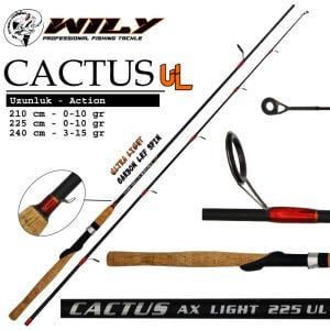 Wily Cactus Lrf Kamış 2,25M 0-10 ATARLI LRF SPİN KAMIŞI