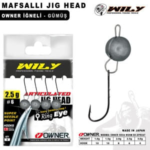 Wily Jig Head Mafsallı Owner İğneli