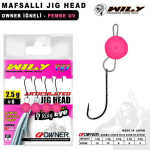 Wily Jig Head Mafsallı Owner İğneli