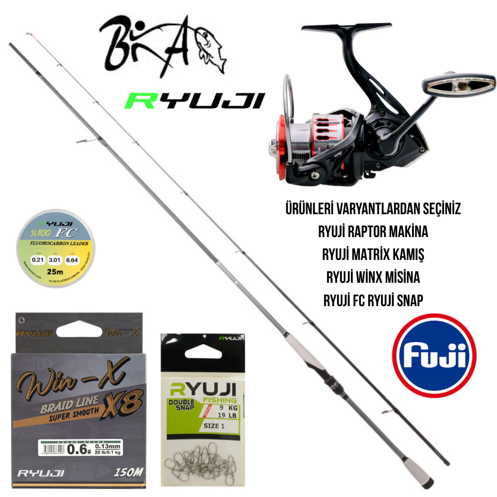 RYUJİ SET MATRİX-RAPTOR-WİNX SPİN OLTA TAKIMI