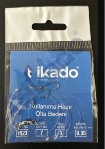 1523 BEYAZ İKADO ÇARPAZ İĞNE ÜÇLÜ İĞNE HAZIR TAKIM (MERCAN ÇUPRA) #FIRTINA19